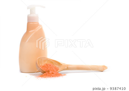 sea salt and liquid soap 9387410