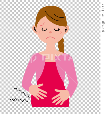 插图素材: 女性的胃