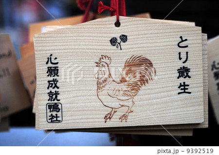 下鴨神社の酉歳絵馬 9392519