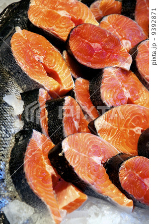 Raw Salmon Steaks 9392871
