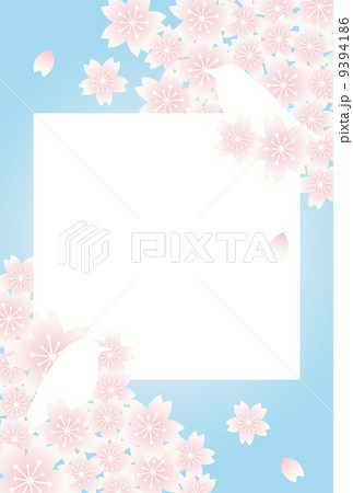 桜 鳥 背景イラスト 桜 鳥 背景イラスト 9394186