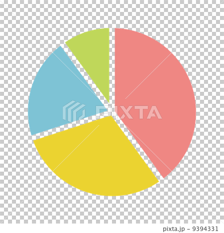 円グラフ アイコンのイラスト素材