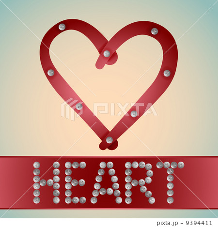 Heart with metal bolts 9394411