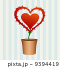 Heart flower with thorns 9394419