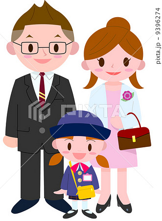 女子園児と保護者 女子園児と保護者 9396274