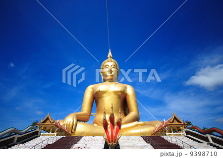 Big Buddha in temple of Thailand 9398710