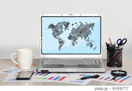 world map on screen world map on screen 9399777
