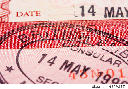 Visa passport stamp Visa passport stamp 9399857