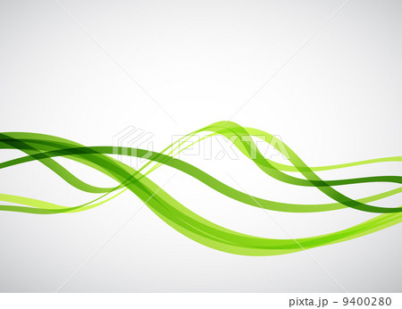 Green lines. Abstract vector background 9400280