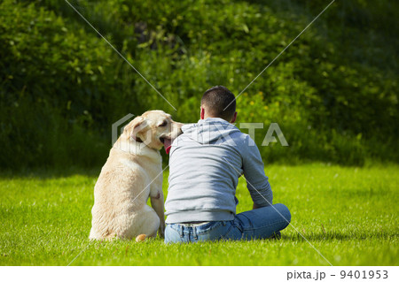 Man with dog 9401953