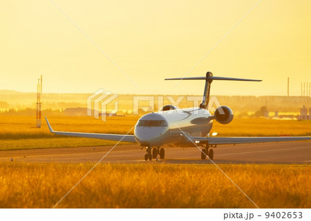 Airport at the sunset Airport at the sunset 9402653