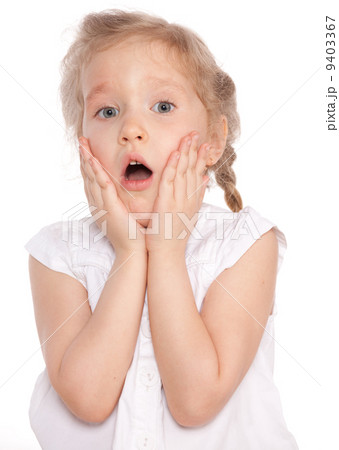 Surprised little girl Surprised little girl 9403367