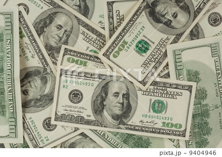 A carpet of green dollar bills 9404946