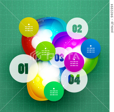 Abstract colorful modern steps template 9405994