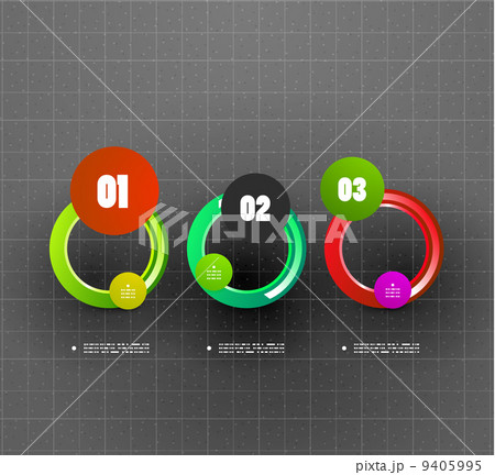Modern circle abstract option banner 9405995