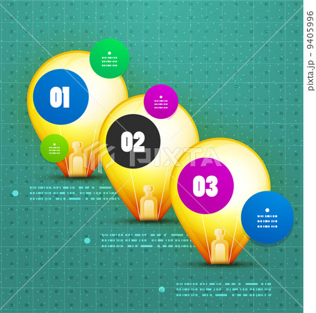 Light bulb option banner template 9405996