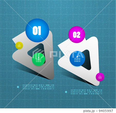 Arrow option steps banner template 9405997