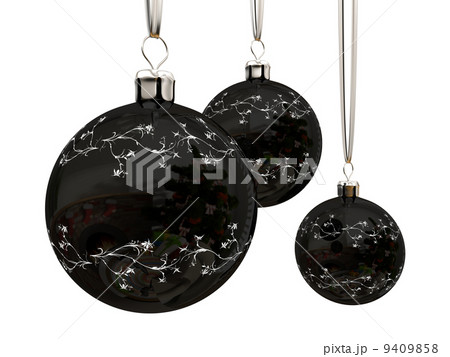 Christmas balls isolated on white background 9409858