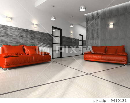 Interior of the modern waiting room in the office 9410121