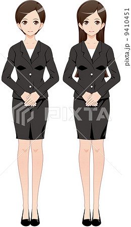 女性 ヘアスタイル ショート ロングのイラスト素材 9410451 Pixta