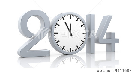 New year with reflection 9411687