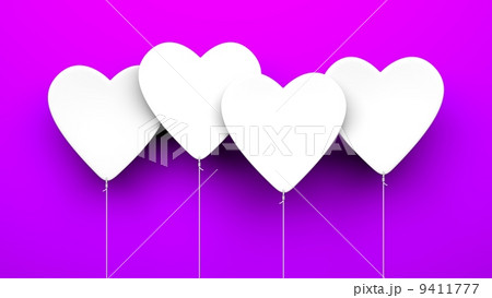 Heart Balloons on blue background 9411777