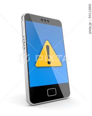 Phone with attention icon 9411860
