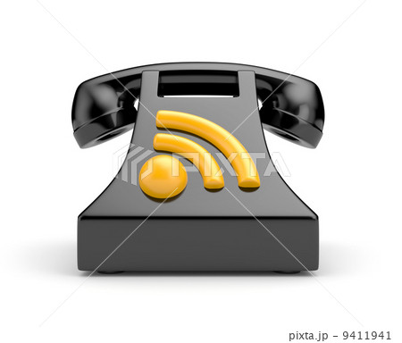 Phone with RSS symbol 9411941