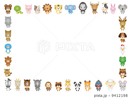 動物フレーム のイラスト素材 9412198 Pixta