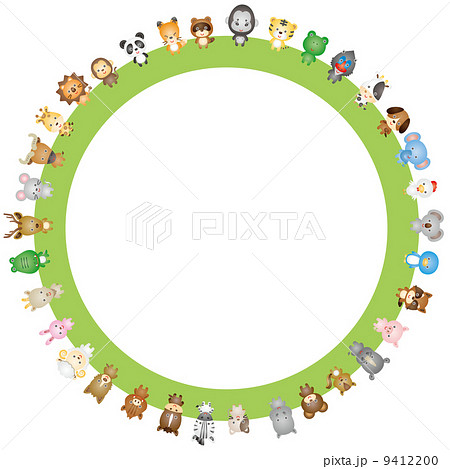 動物フレーム のイラスト素材