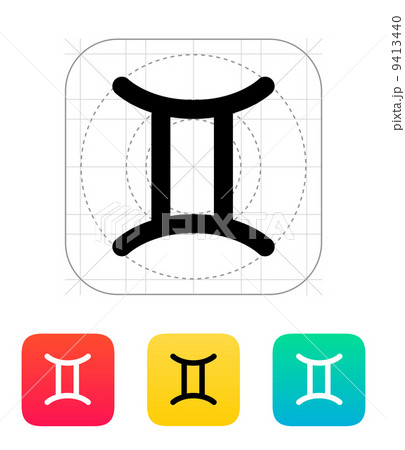 Gemini zodiac icon. 9413440