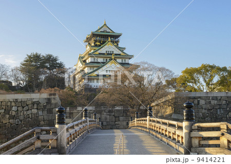 大阪城天守閣と極楽橋 大阪城天守閣と極楽橋 9414221
