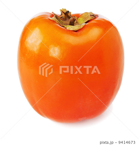 Fresh ripe persimmon isolated on white background. 9414673