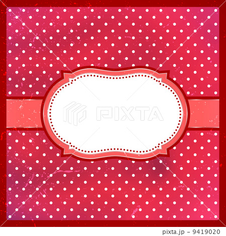 Vintage polka dot frame 9419020