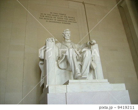 リンカーン記念館 リンカーン リンカーン記念堂 リンカーン メモリアル アメリカ アメリカ合衆 の写真素材