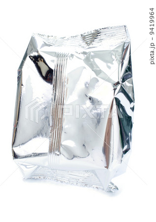 close up of an aluminum bag on white background 9419964