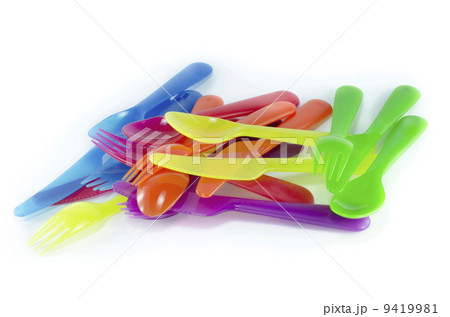 Plastic ware with white isolate background Plastic ware with white isolate background 9419981