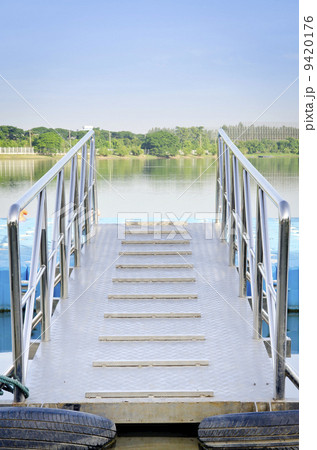 stanless bridge and Blue harbor and Lake 9420176