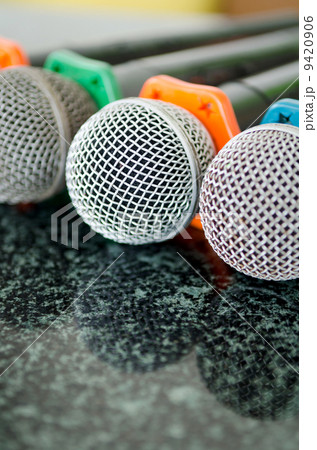 Close up of microphone 9420906