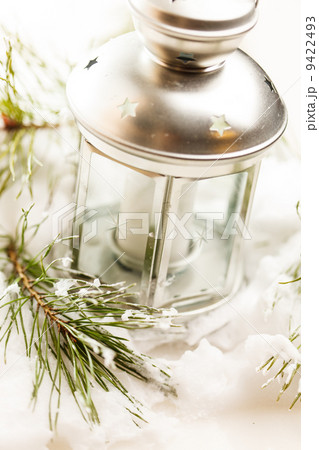 Christmas table decoration with candle Christmas table decoration with candle 9422493