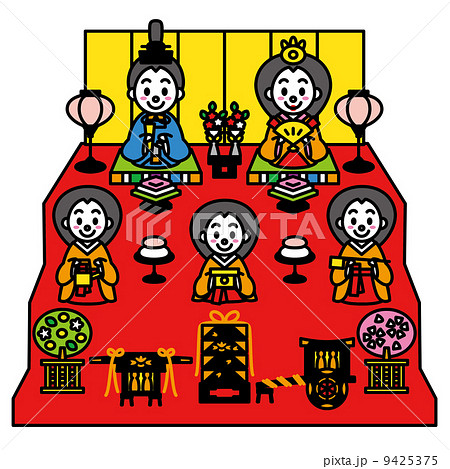 雛祭 三段飾り 雛祭 三段飾り 9425375
