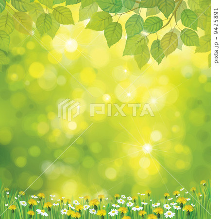 Vector spring  background. 9425891