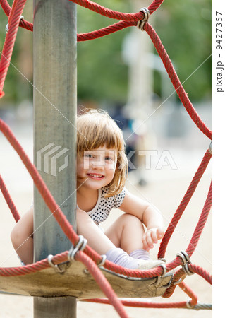 child on ropes child on ropes 9427357