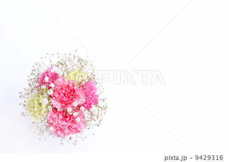 花 カーネーション 母の日 植物 フラワーアレンジメント アレンジメント 桃色 パステルカラー の写真素材