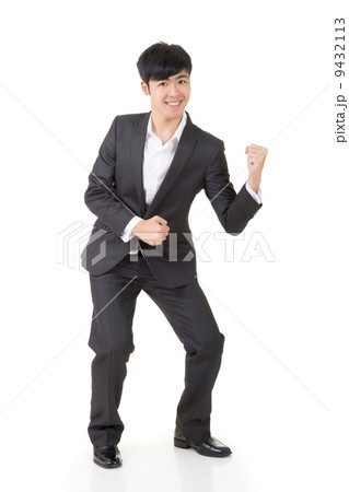 Cheerful and exciting business man 9432113