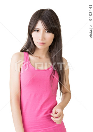 Thoughtful young beautiful asian woman 9432441
