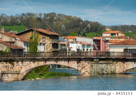 Bridge in Saint-Girons town, France 9435153