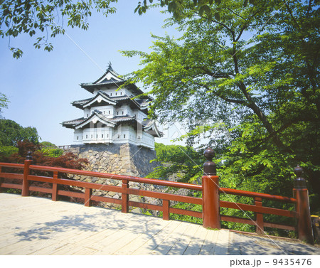 弘前城 新緑、 9435476