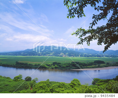 平泉、北上川、束稲山 平泉、北上川、束稲山 9435484