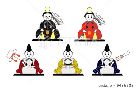 雛人形（左大臣、右大臣、三人上戸） 9436208